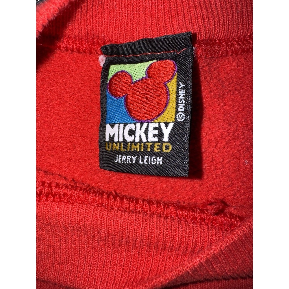 Vintage 90s Mickey Unlimited Disney Sweatshirt Red Donald Duck Mickey Mouse‎ XL - Picture 5 of 7